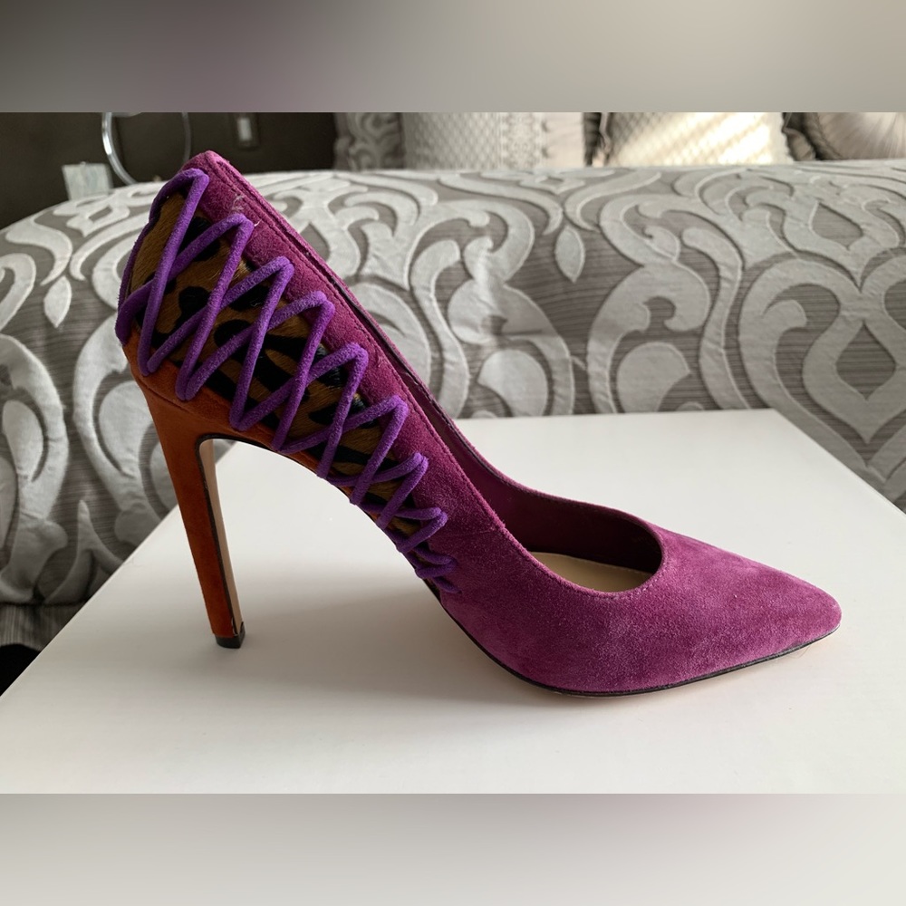 Brian Atwood suede pumps